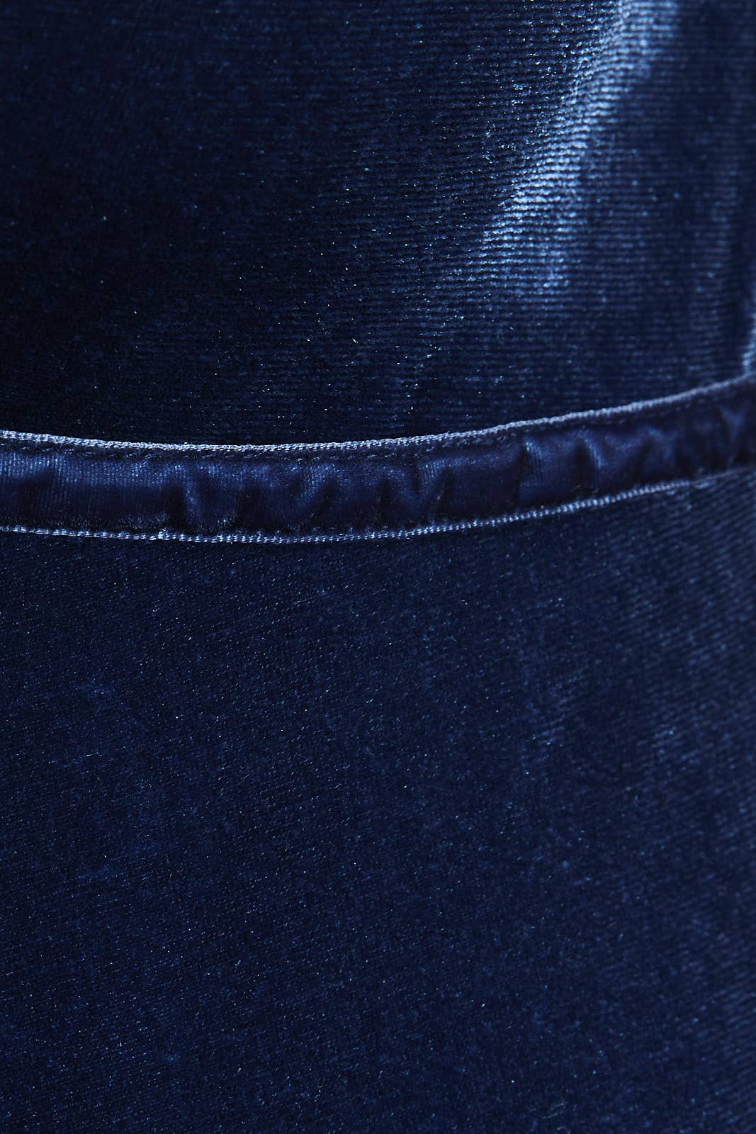 Navy Velvet Sleeveless Bodysuit