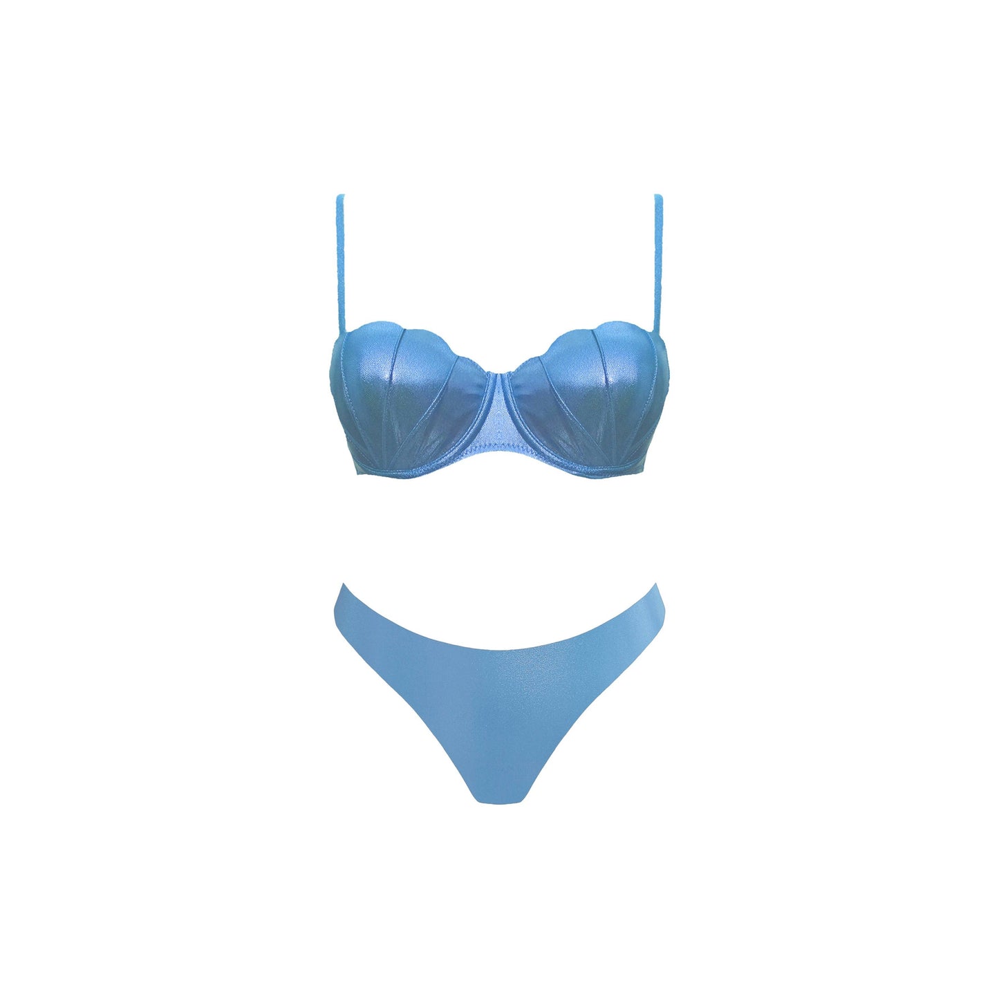 Seashell Bikini Set: Blue