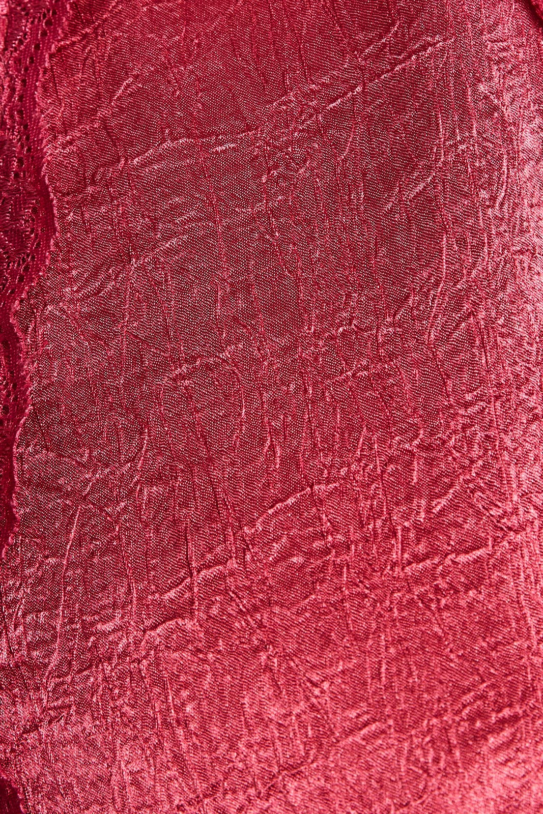 Dusty Red Sleeveless Satin Mini Dress