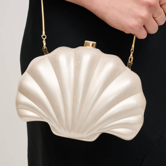 Attina Evening Bag: Ivory