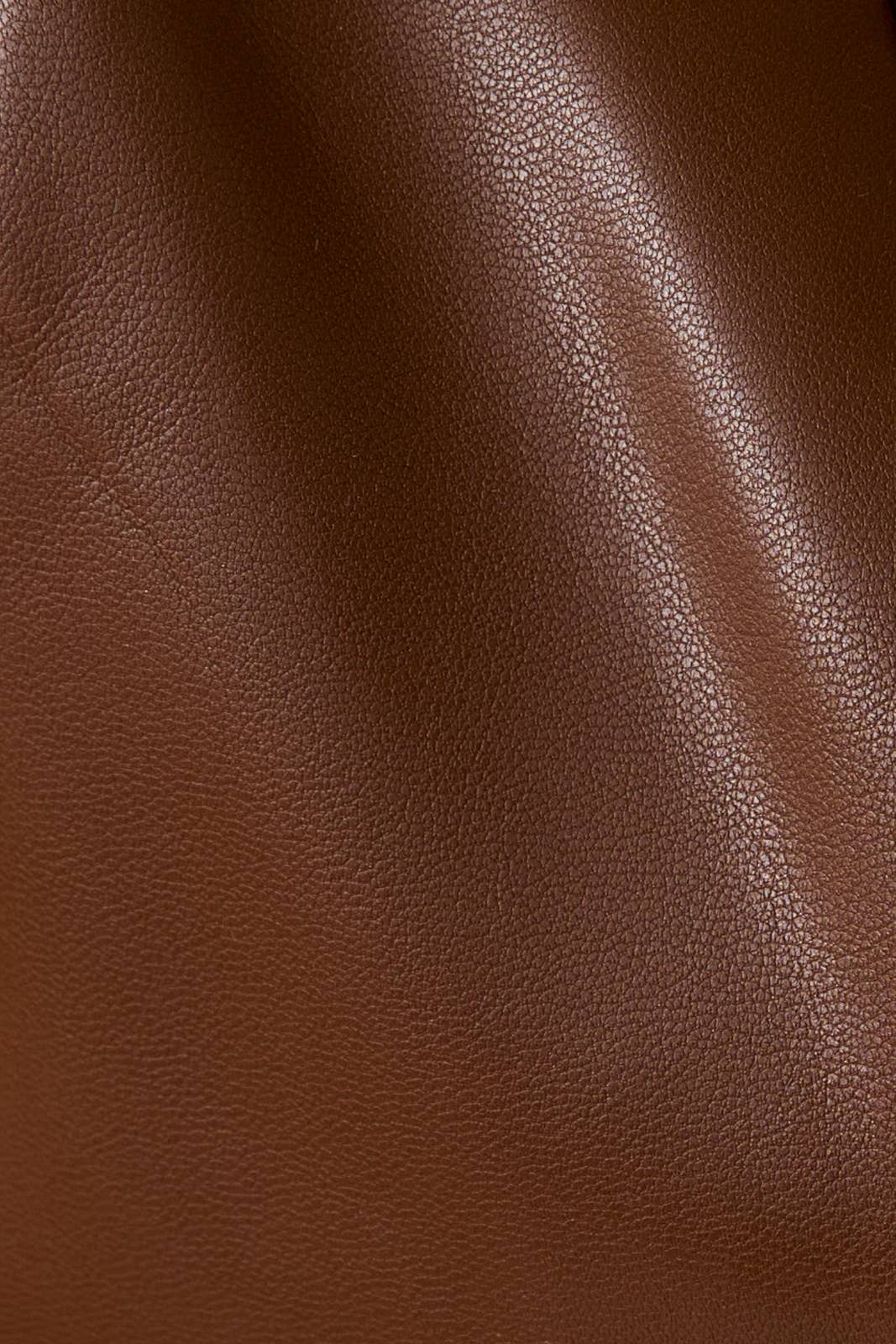 Brown Faux Leather Vest