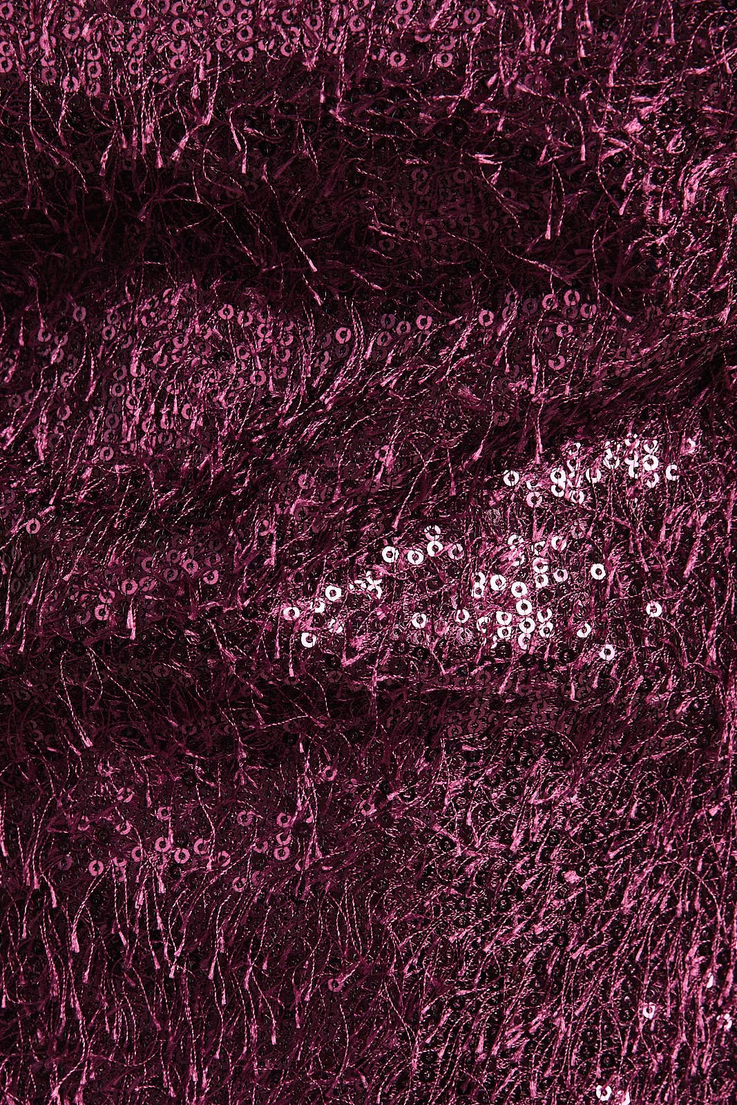 Plum Sequins Halter Neck Mini Dress